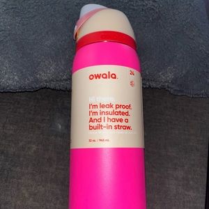 NWT Owala water cup “can you see me?” Pink. Rare. Limited edition.